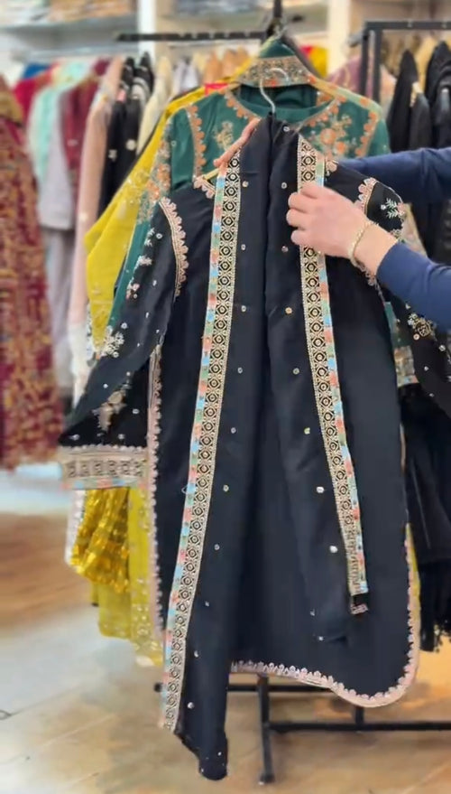 3Pcs Embroidered Eid Dress