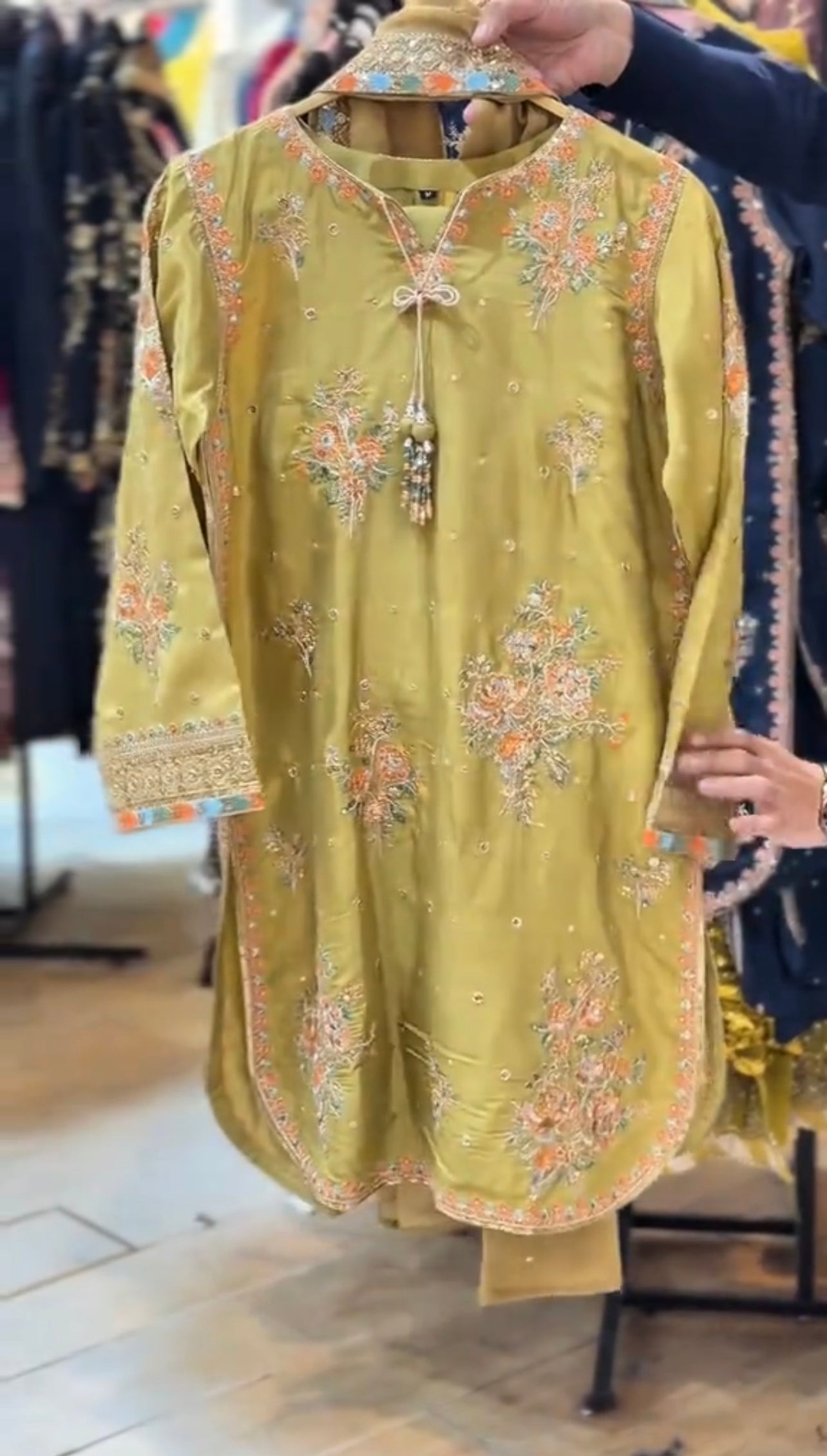 3Pcs Embroidered Eid Dress
