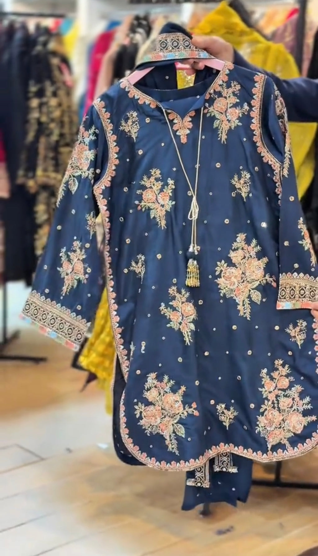 3Pcs Embroidered Eid Dress