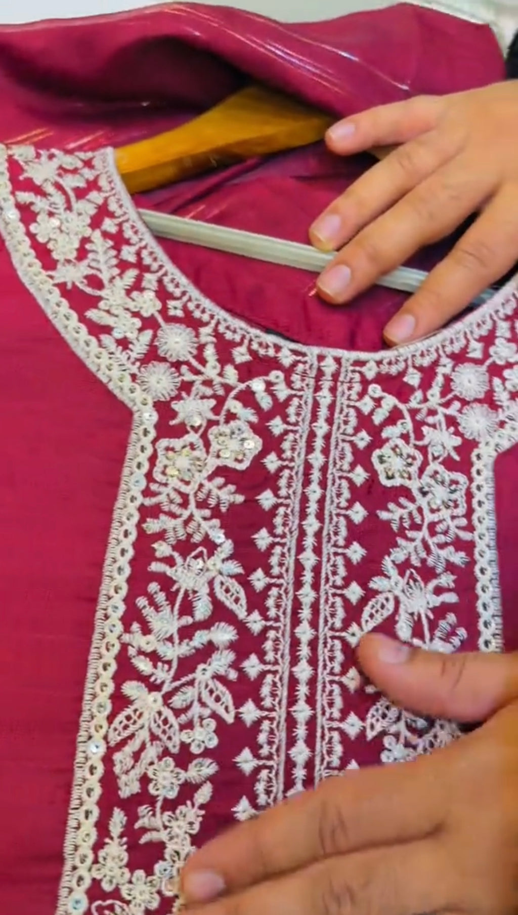 3PCS EMBROIDERED FESTIVE DRESS