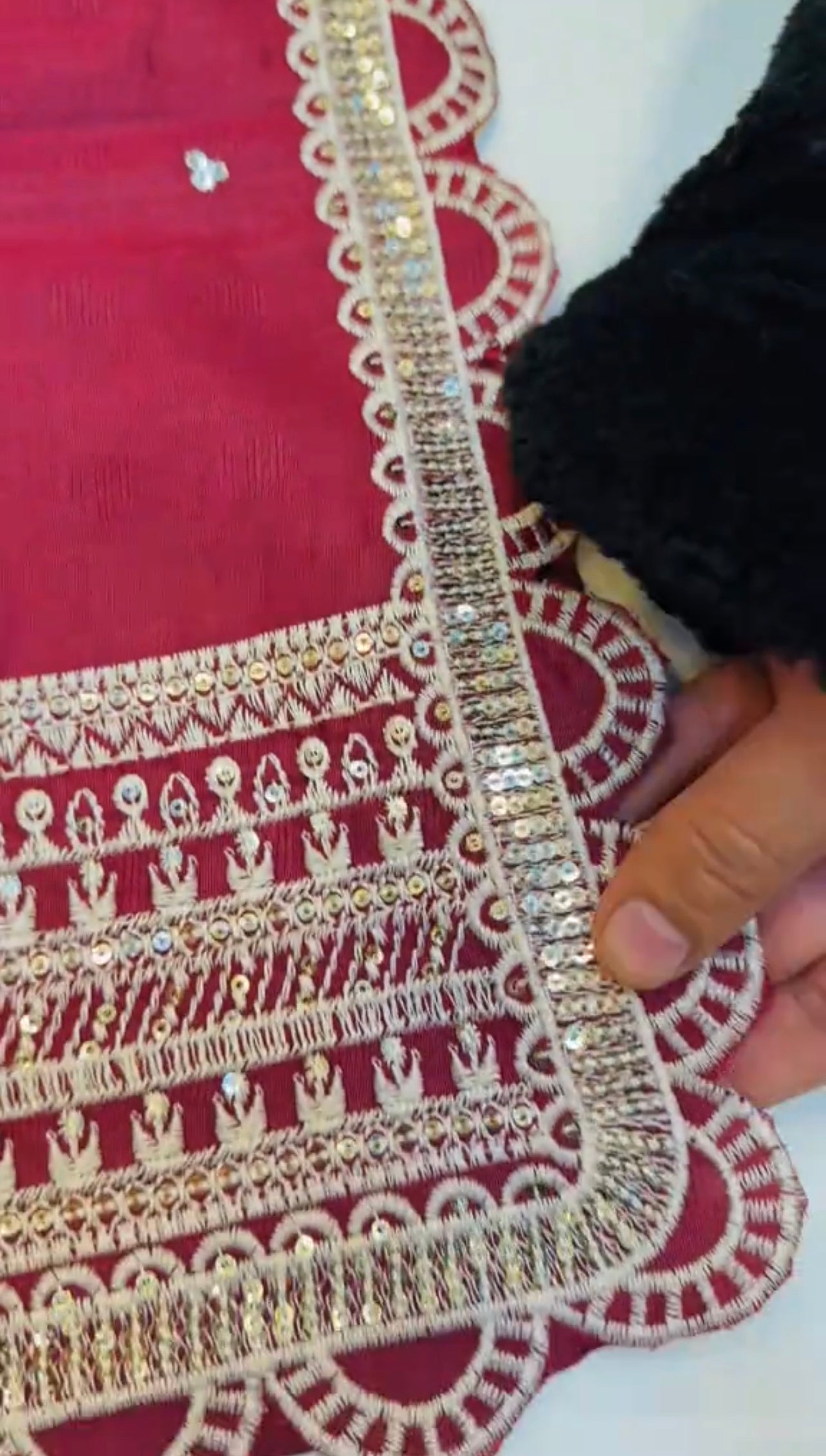 3PCS EMBROIDERED FESTIVE DRESS