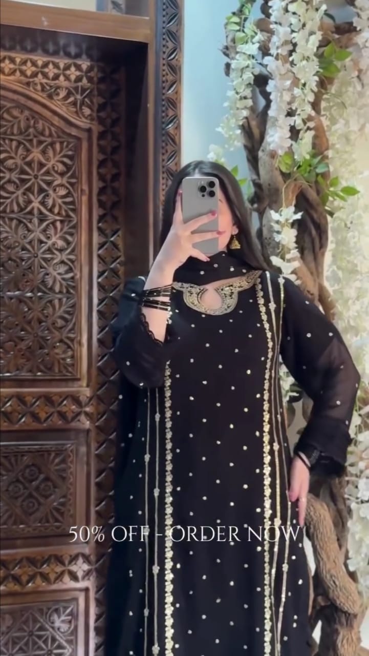 Classic Charm Embroidered Suit Set