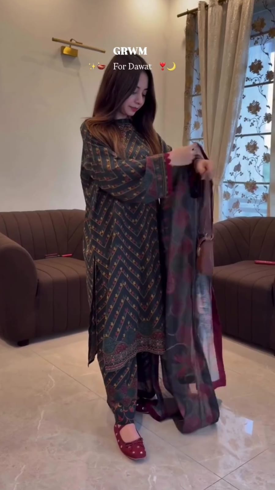 Classic Charm Embroidered Suit Set