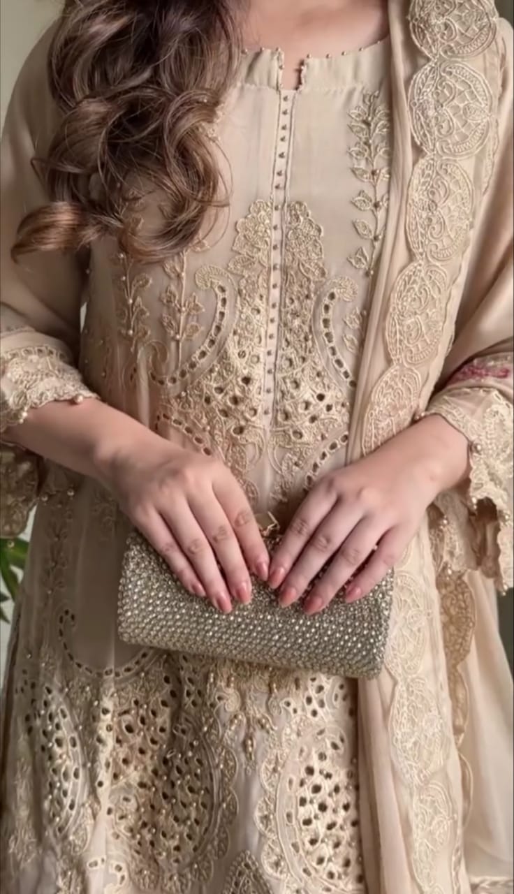 Premium Couture Embroidered Suit Set