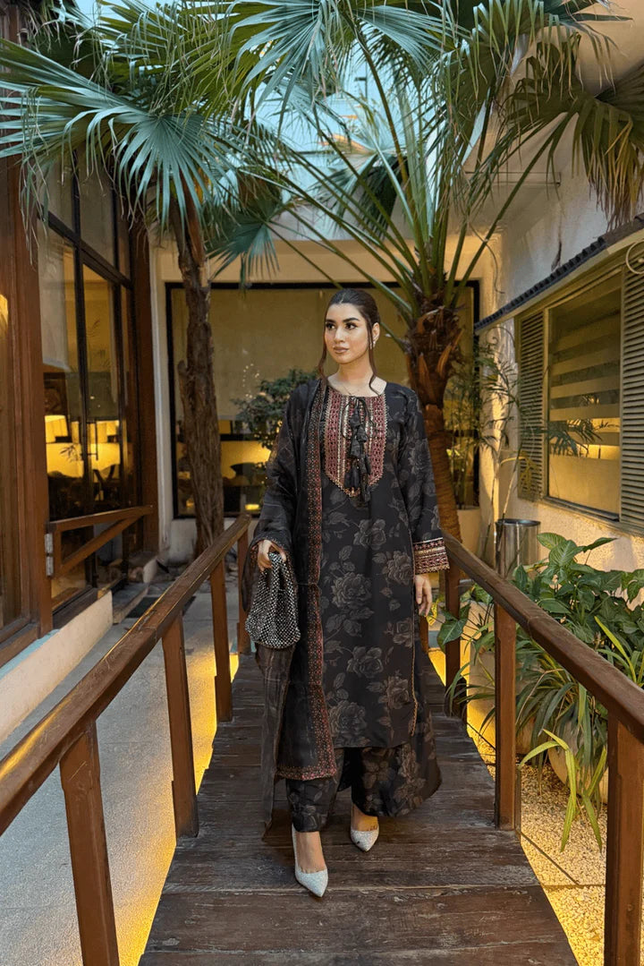 AIZAL 3PCS STITCHED DRESS